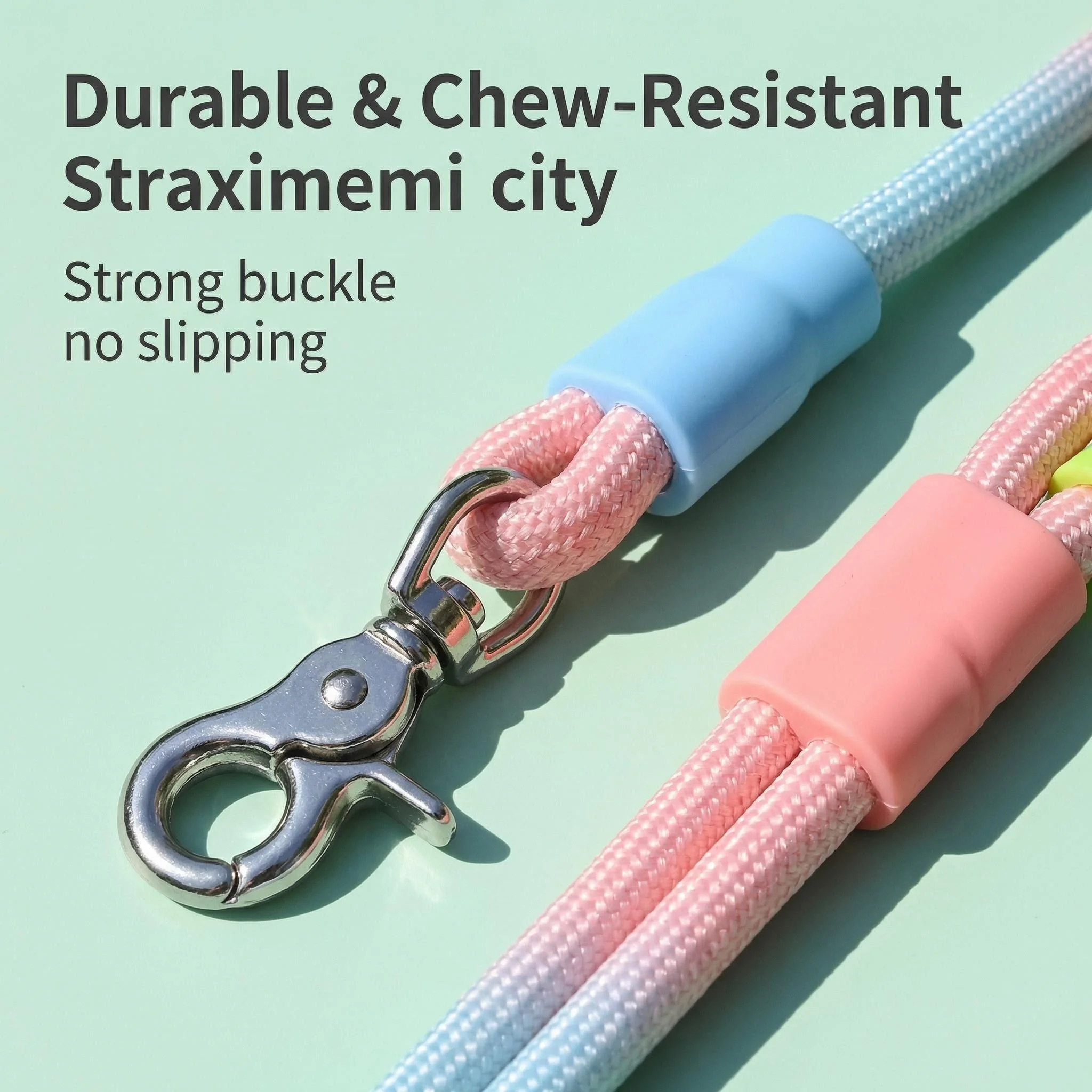 Heavy Duty Gradient Reflective Dog Leash Durable Nylon Padded Handle Training Leash for Medium to Large Dogs