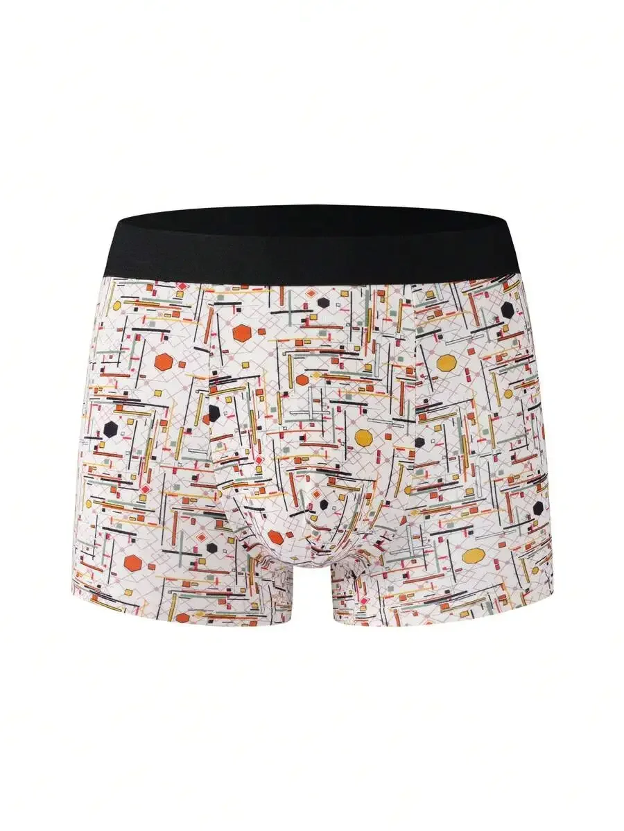 

Mens Geometric Print Boxer Shorts Pack Of 4