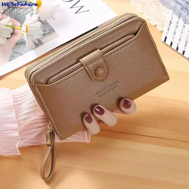 

Zipper Wallet Women Long Wallets Clutch Bag Ladies Money Purses Fold Leather Female Coin Purse Card Holder Carteira Feminina