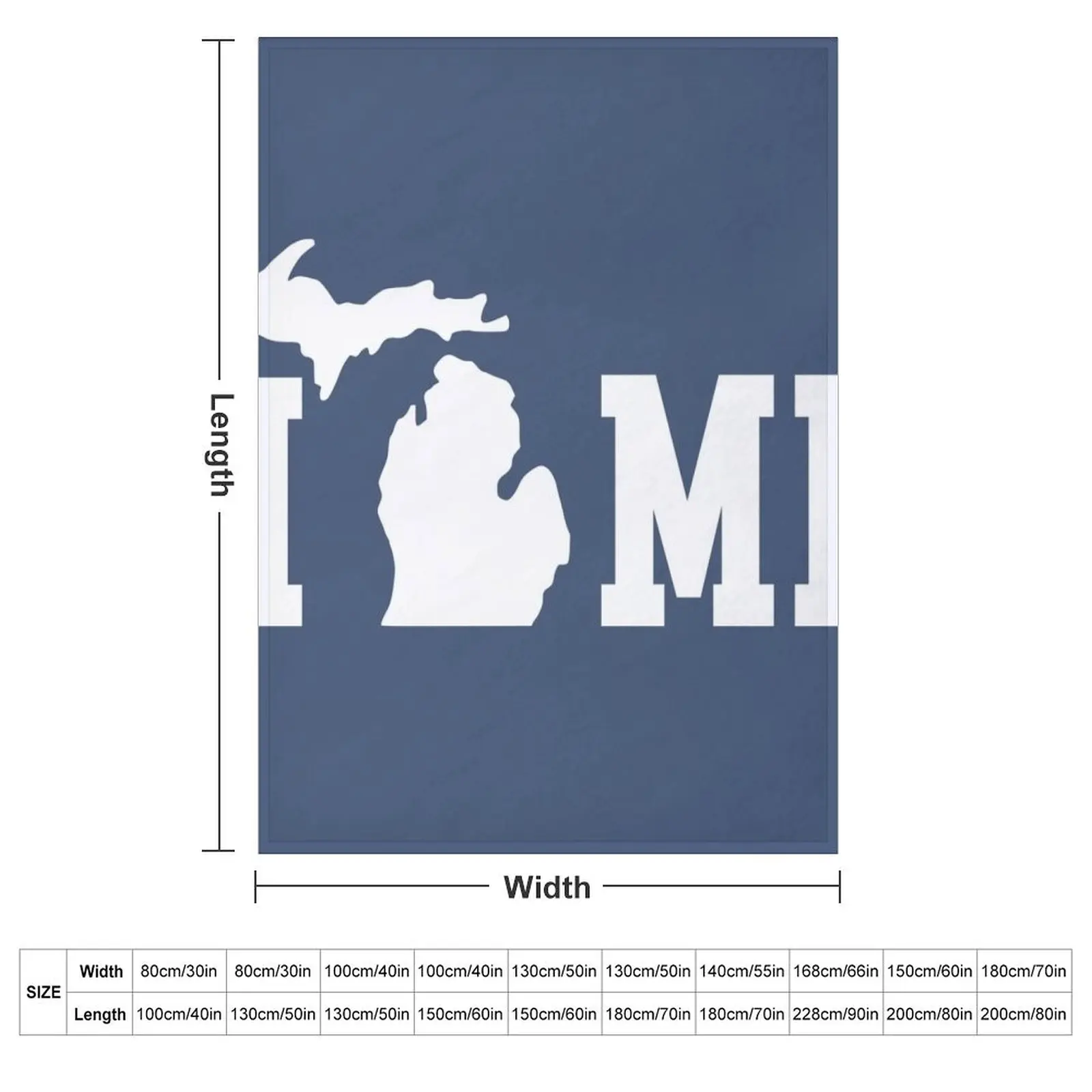 Michigan is Home - All White Throw Blanket Hairys Baby Soft Plush Plaid Blankets For Bed Flannels Furry Blankets