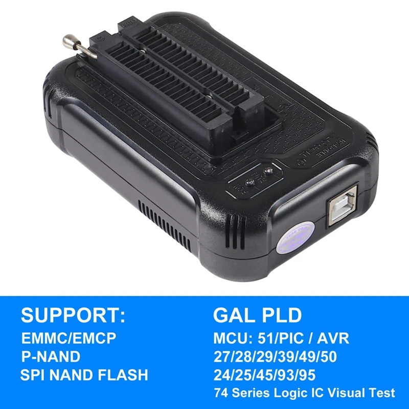 ABNM T48 TL866-3G Programmierer + ISP-Kabel unterstützt 31000+ IC für SPI/Nor/NAND Flash/EMMC BGA153/162/169/100/221 TSOP/SOP/PLCC