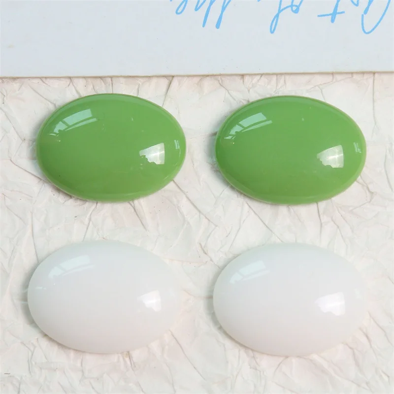 

Оптовая продажа, 50 шт./лот, цветной принт, геометрия, овалы, форма, смола, кабошон, бусины, ювелирные изделия своими руками, аксессуары для волос, одежда