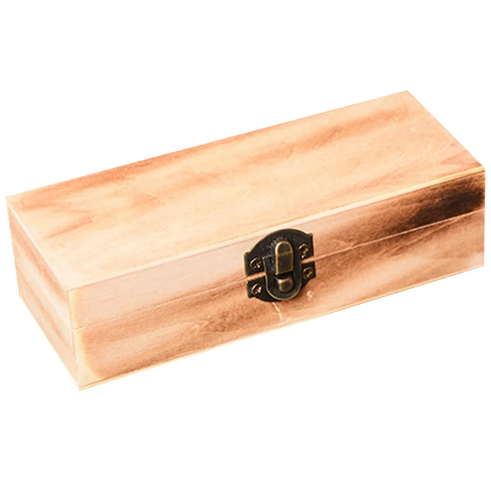 

Vintage Wooden Bamboo Glasses Box Simple Elegant Design Protective Eyewear Container Light Sensitivity Glasses