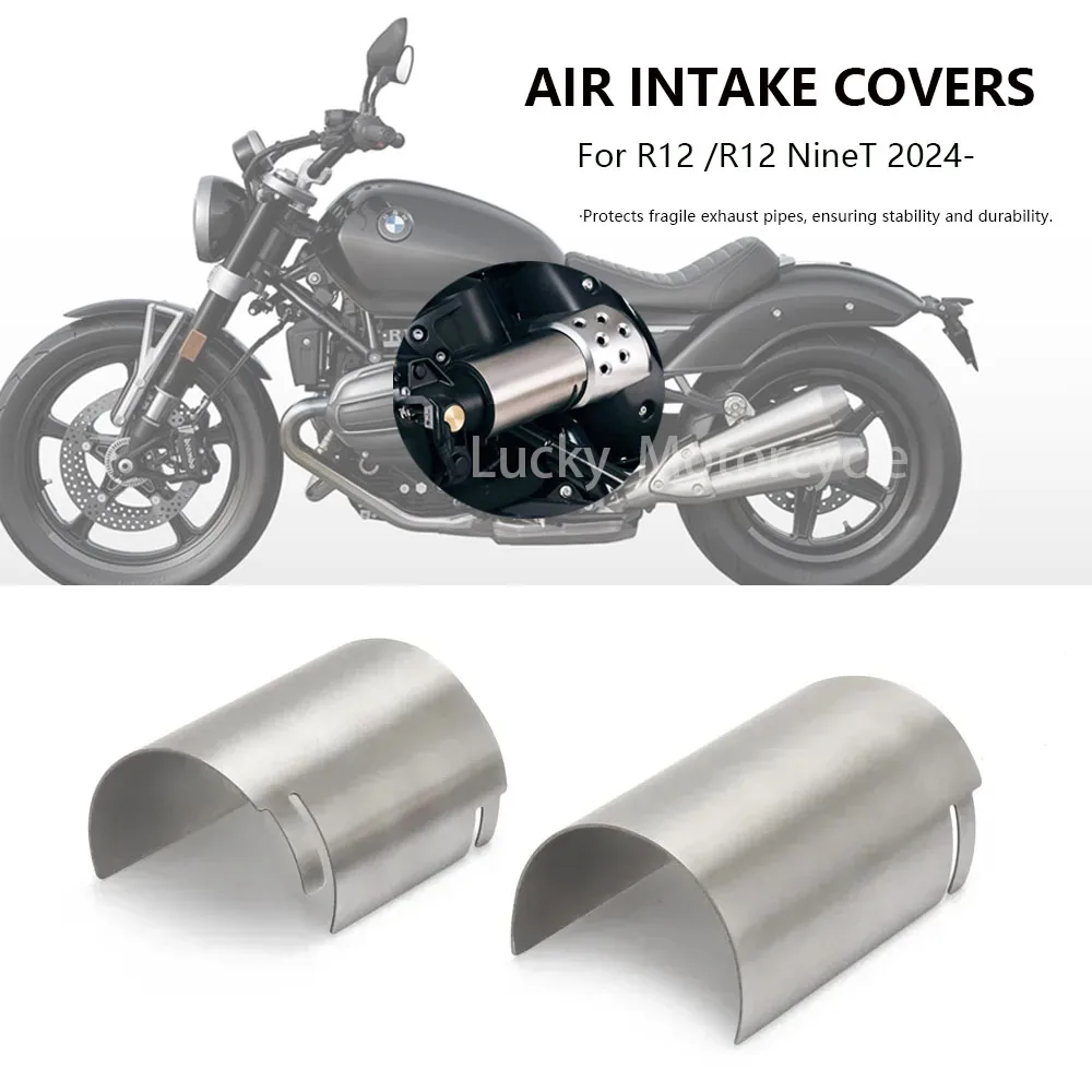 Nouveau ajustement couvre carénage décoration garde en acier inoxydable prise d'air moto accessoires pour BMW R12 NineT NINET R 12 2024 2025