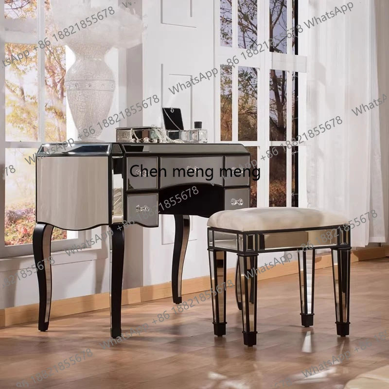 European neoclassical postmodern Mirror dresser glass dressing cabinet dressing table simple