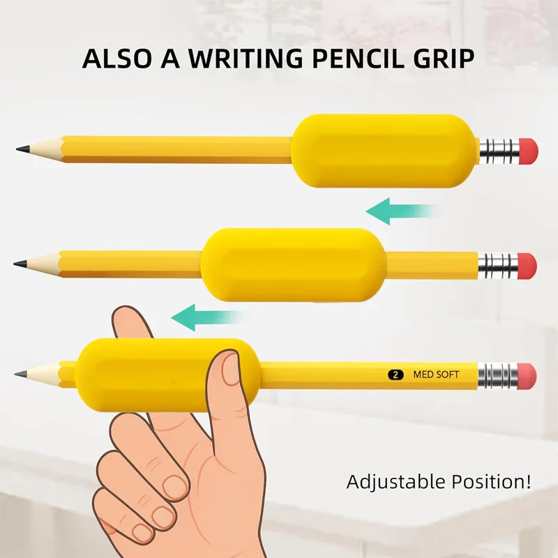 Weighted pencil grips silicone pencil holders for hand grip assistance