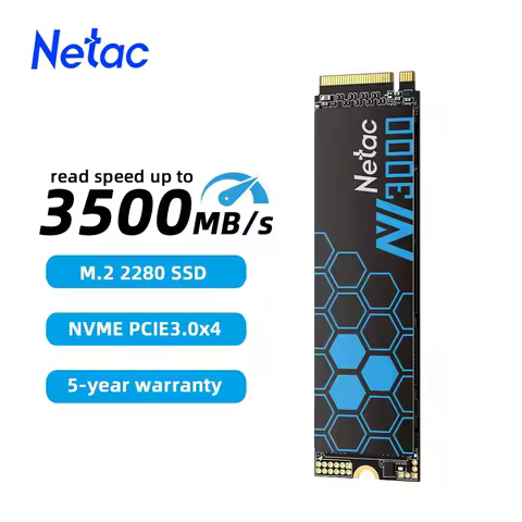 Netac SSD 1TB M.2 NVME 500GB Heatsink SSD 250GB 2TB Internal Solid State Drive PCIe 3.0 M2 2280 Hard Drive for Laptop Desktop