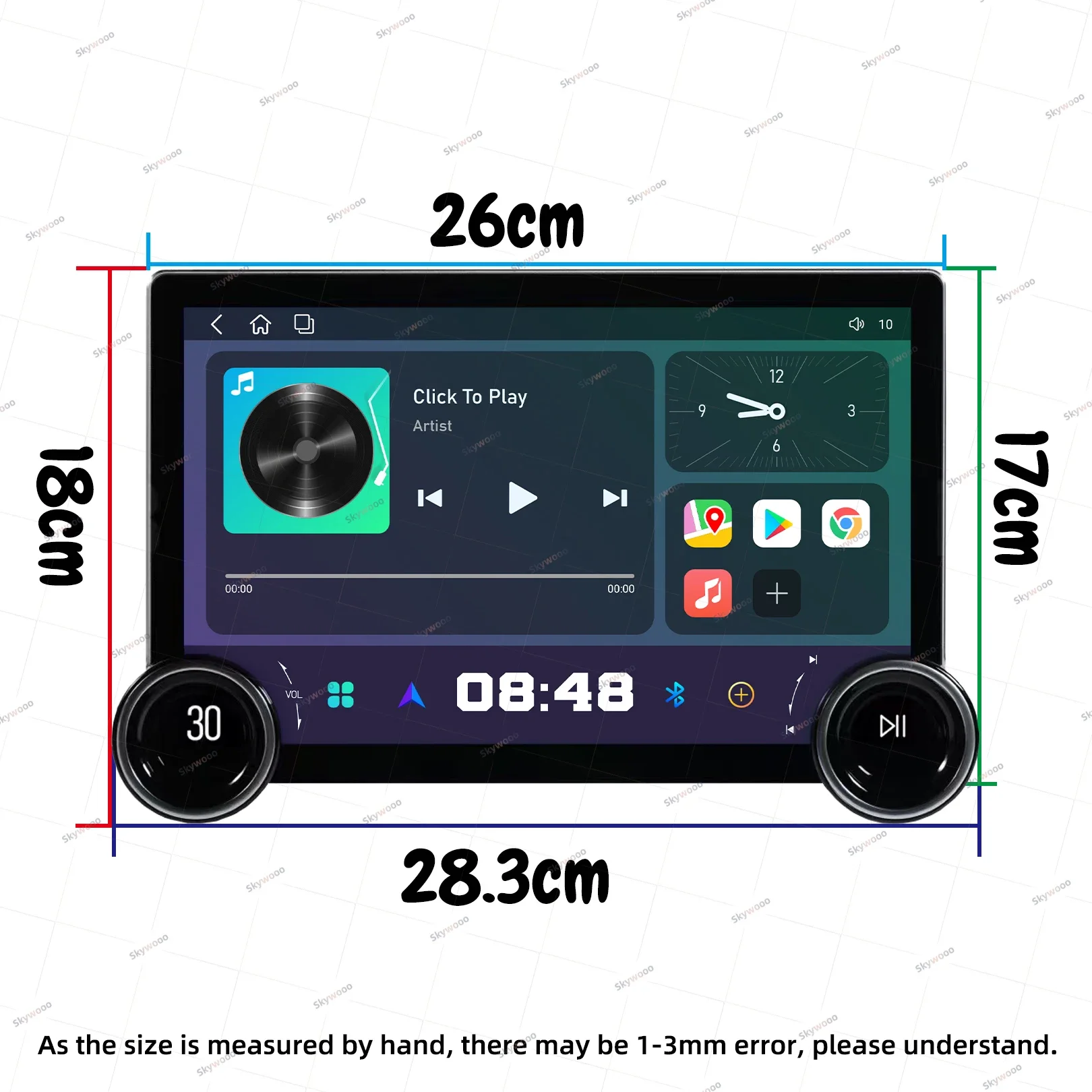 11.8 Inch Screen 2 Din Android Car Radio Navigation Multimedia Carplay GPS WiFi Head Unit Autoradio Car Stereo with Fan