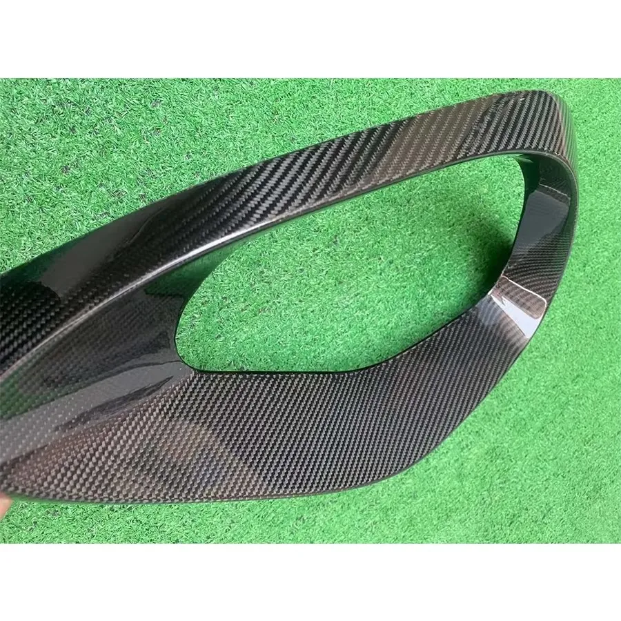 

For Mercedes Benz C Class W206 Sport Carbon Fiber Fog lamp frame grill Front Bumper Air Vent Cover Tuyere Car Accessories