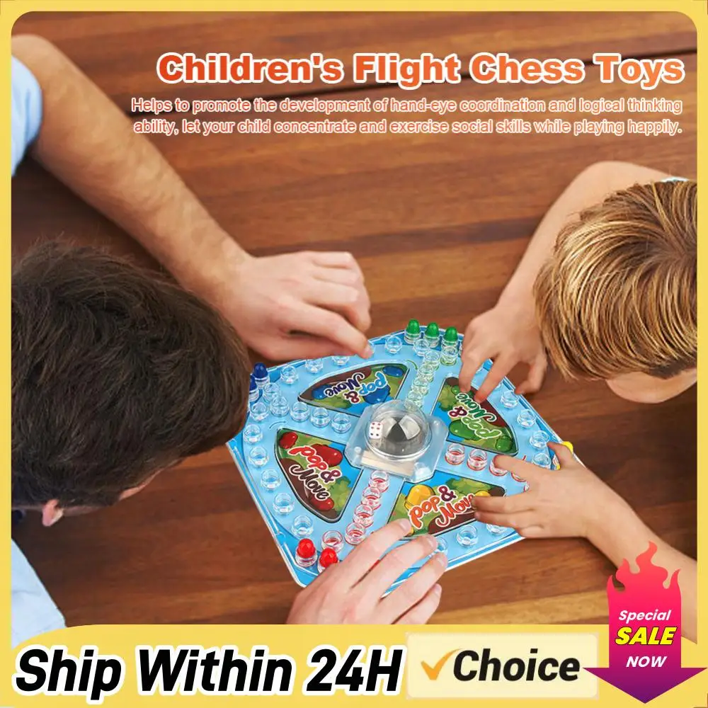 Flying Chess Games Fun Family Game Multiple Players Board Games Education Toy Frustration Board Games Best Gifts for Boys Girls
