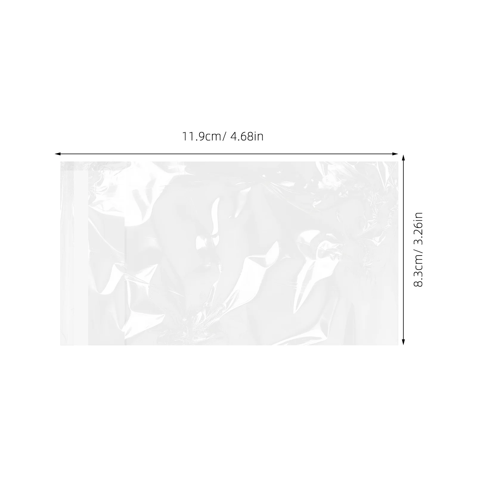 200 قطعة 3 بوصة أكياس التشيلو الذاتي الختم للبطاقات البلاستيك واقية الأكمام الغبار مقاومة للرطوبة لدرج مكتب عمل