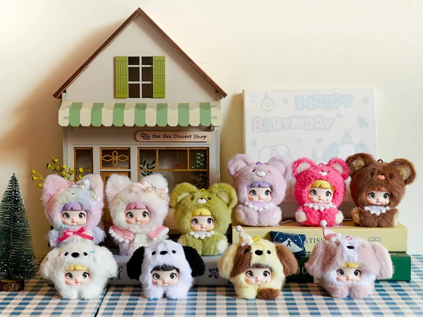 在庫あり 新品 ノミ純正 V4 ミバオシリーズ 可愛いグルー彫刻人形 ブラインドボックス オーナメント ドールバッグペンダント 女の子 誕生日プレゼント