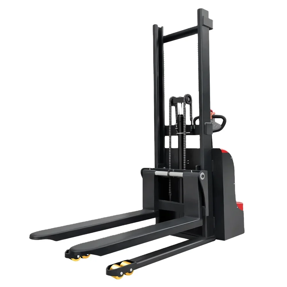 Walking electric forklift stacker 1000kg 1500kg Lifting height 3500mm electric stacker forklift