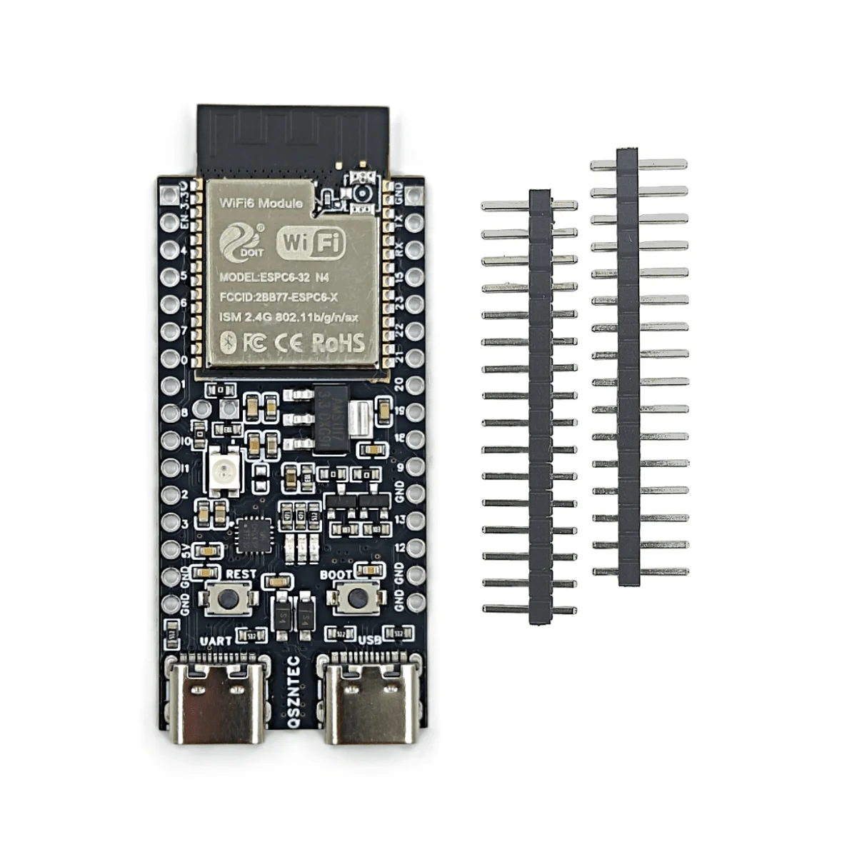 ESP32-C6-DevKitC-1 ESP32-C6 Core Board WIFI6 BLE Zigbee Ultra-low Power Consumption Compatible ESP32 Series Modules