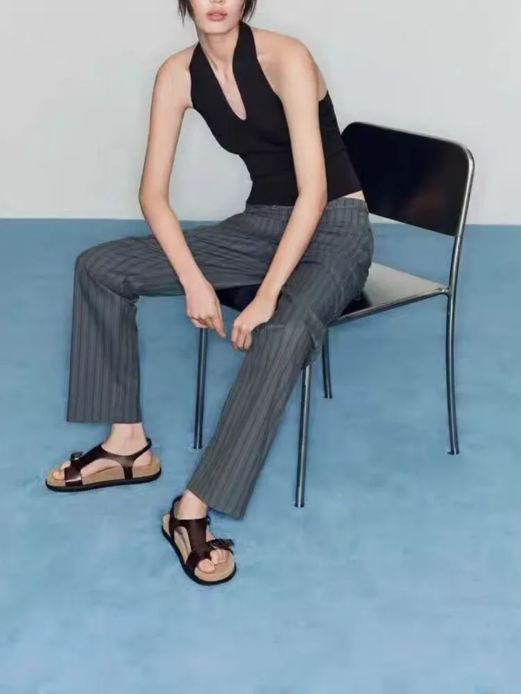 Nowa zimowa sukienka damska z dzianiny z dekoltem typu balon, plisowana, modny etniczny kostium sceniczny.