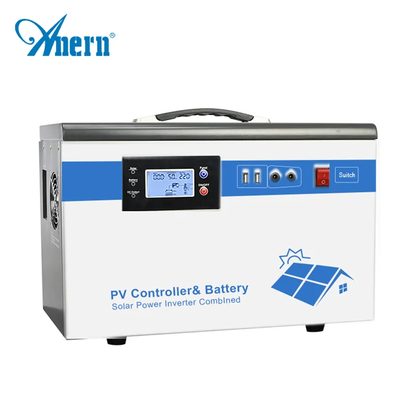 Anern 220V 1000W Portable Solar Generator AC Output Power Station Home Emergency 1200WH Large Capacity Battery Supply Generator