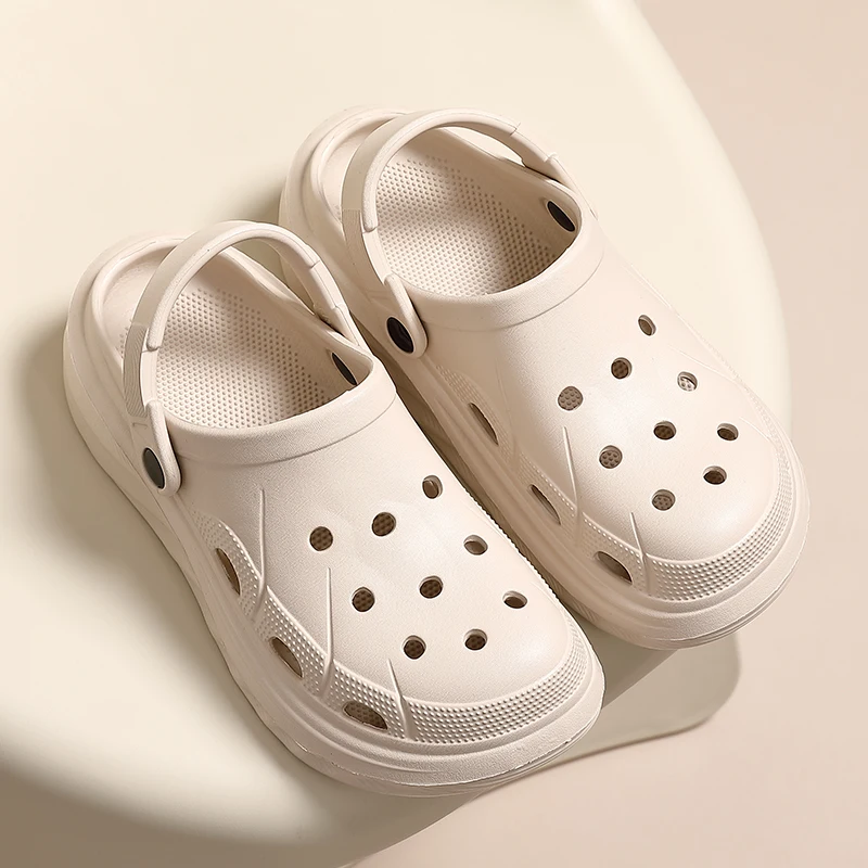 الأمومة المرأة الصنادل الصيف ملابس خارجية المضادة للانزلاق سميكة القاع أحذية الشاطئ غطاء رأس النعال السيدات موضة جديدة وزارة الدفاع #2