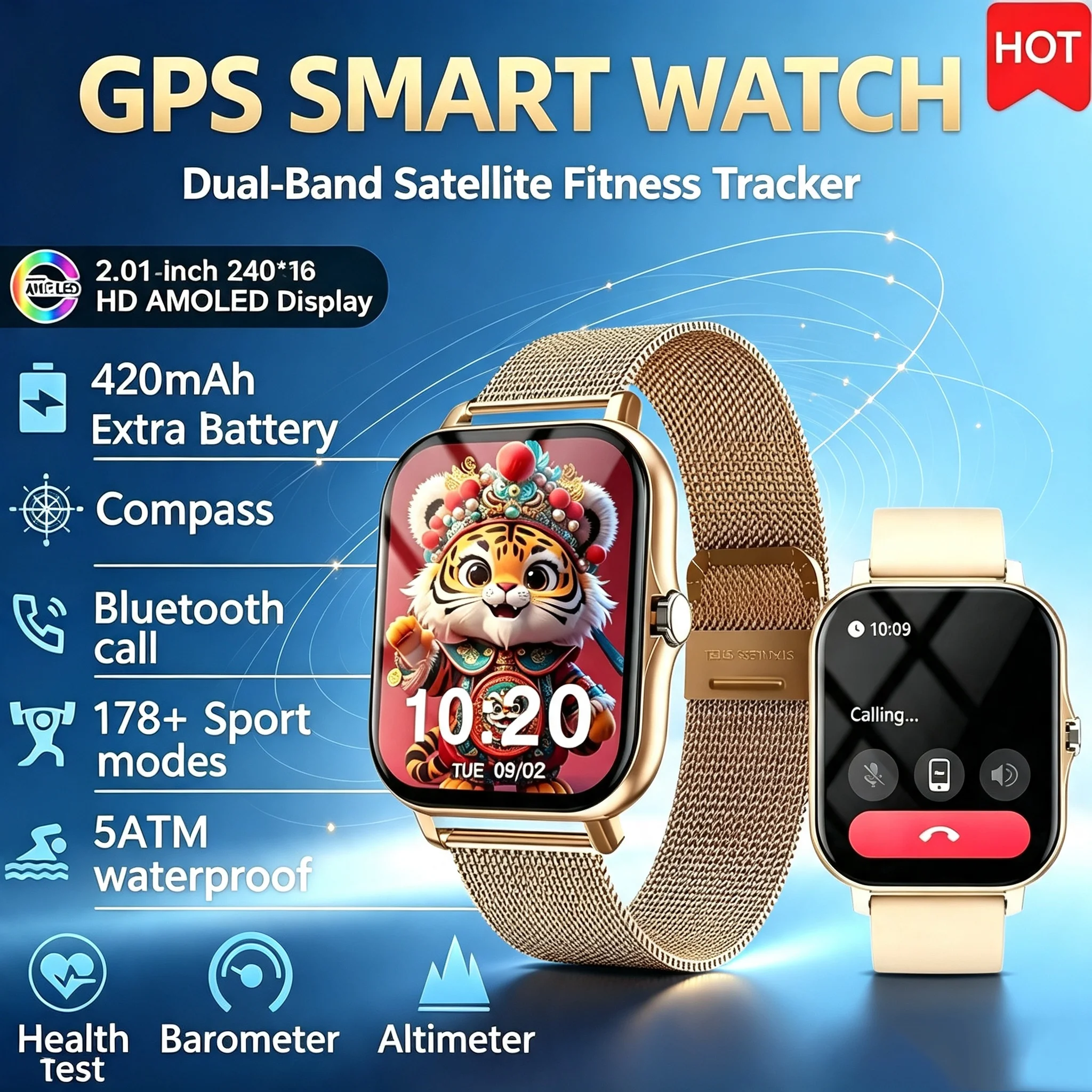 2024 New Bluetooth Answer Call Smart Watch Men Touch Call Fitness Tracker Waterproof Sport Smartwatch Women For Android IOS Gift