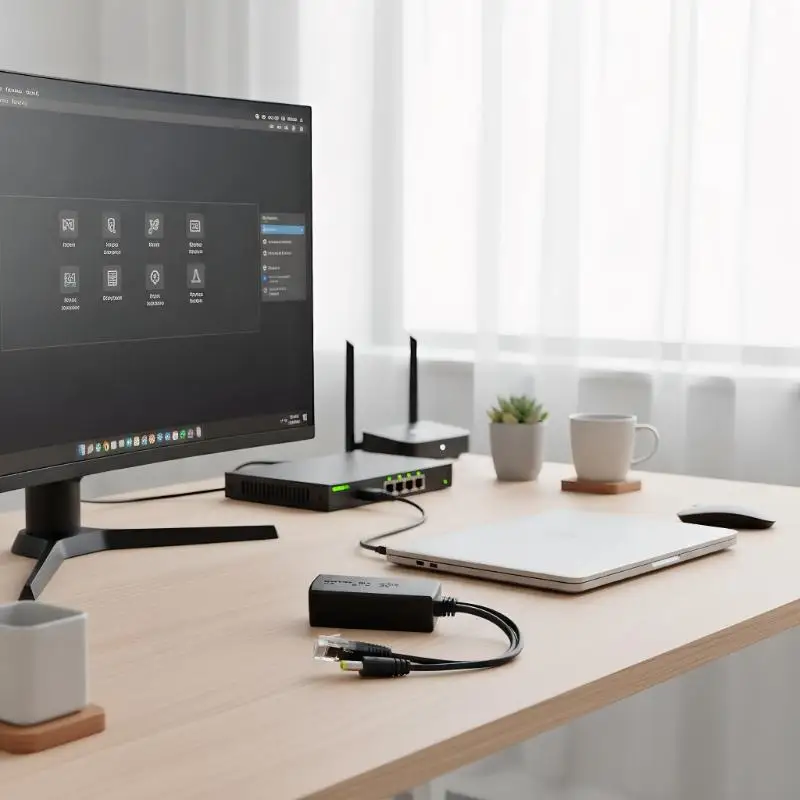 9؛ محول مقسم POE المحسن لنظام الأمان - وحدة واحدة، 5 فولت/48 فولت، متوافق مع IEEE 802.3af، التوصيل والتشغيل