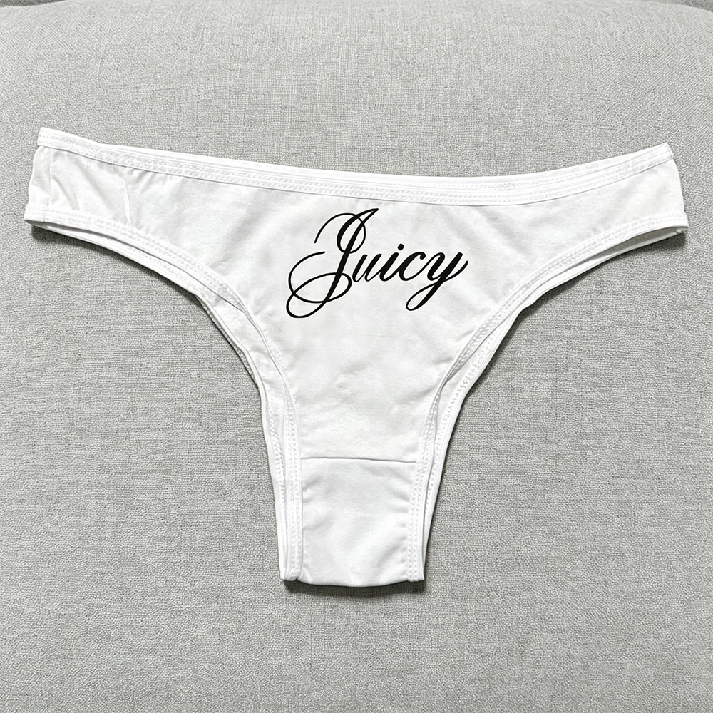 Retro Harajuku style minimalist printed emotional underwear, classic Y2K casual women's aesthetic Korean underwear