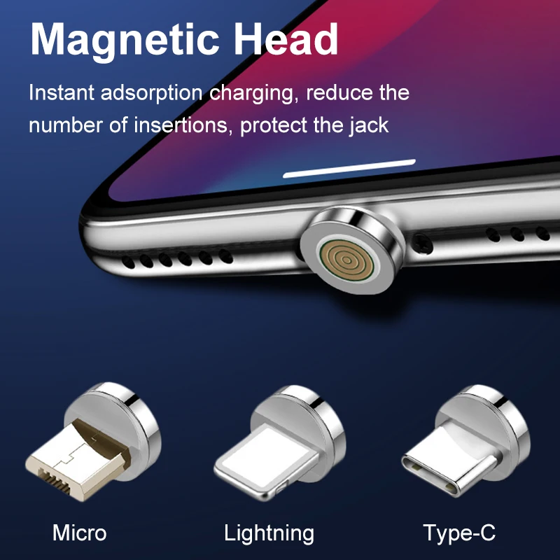 Micro Usb Magnetic Charging Adapter Type C Female to Male Converter Type-C Cable Data Transfer Micro USB Connector For iPhone