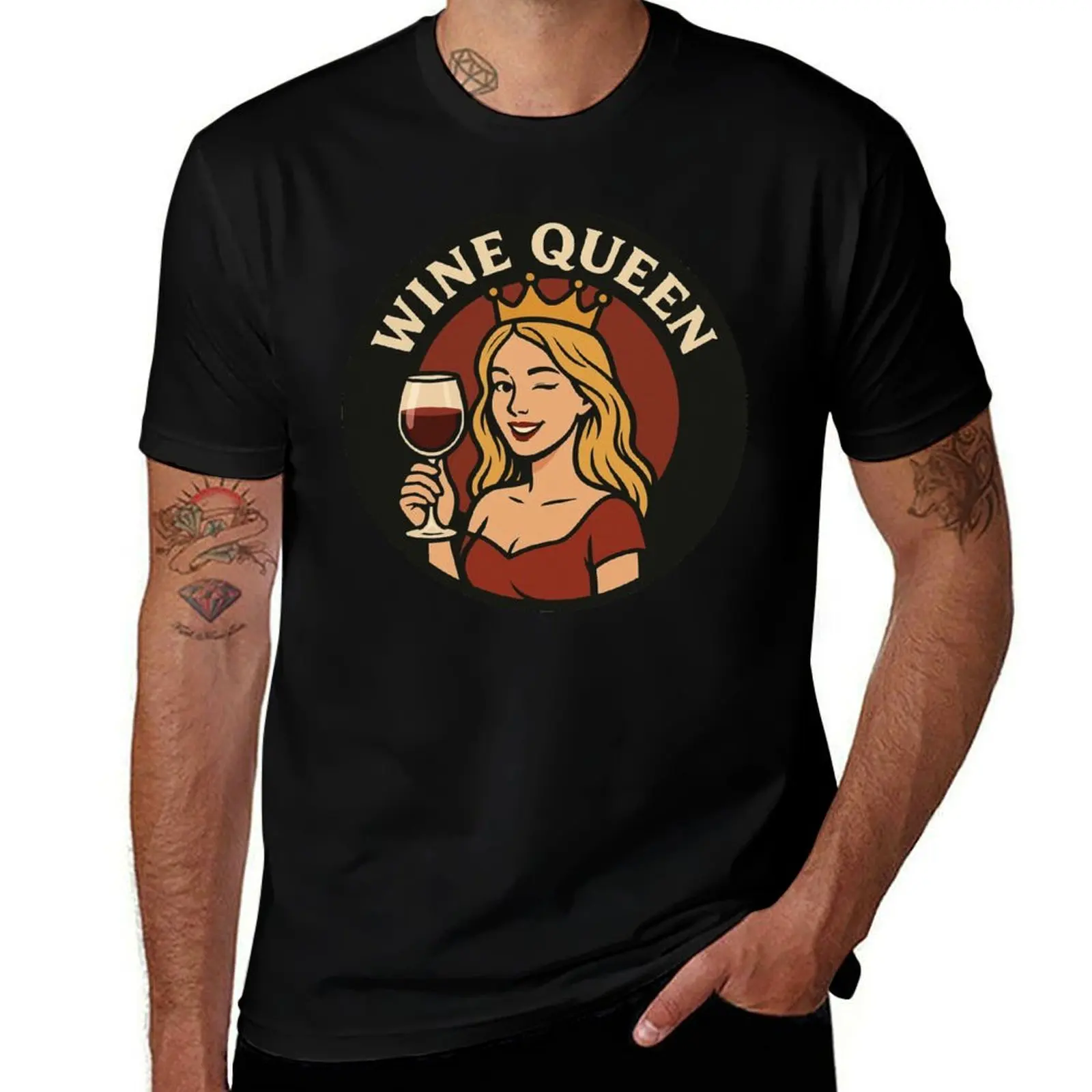 

Wine Queen (Blonde Edition) T-Shirt man t shirt graphic tee shirt Funny t-shirts mens t shirts pack