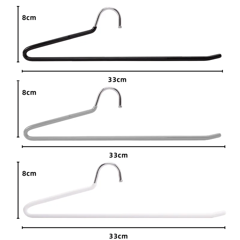 30pcs Set Goose Shape Pants Hangers Non Slip Thickened 5.0 Short Neck Space Saving Dipped Coat Hangers No Damage Clothes