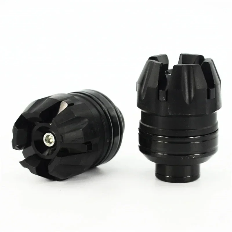 2Pcs Universal Motorrad Vorderradaufhängung Schutz Tasse Anti Kollision Rahmen Slider Fallen Schutz Aluminium Legierung Moto Teile
