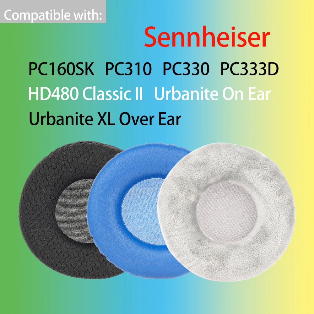 Almohadillas para auriculares Sennheiser PC310 PC330 PC333D HD480 Classic II Urbanite, almohadillas para los oídos Urbanite XL sobre almohadilla de espuma PC160SK