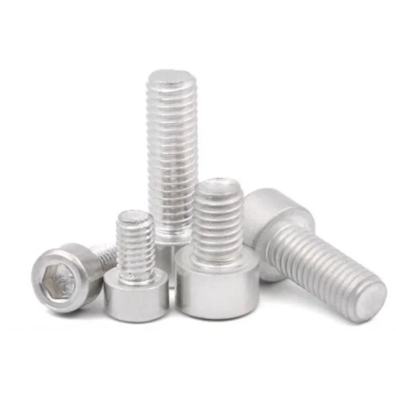 10-200pcs 6063 Aluminum Alloy Cup Hexagonal Bolt Aluminum Cylindrical Screw M2 M2.5 M3 M4 M5 M6 M8 M10