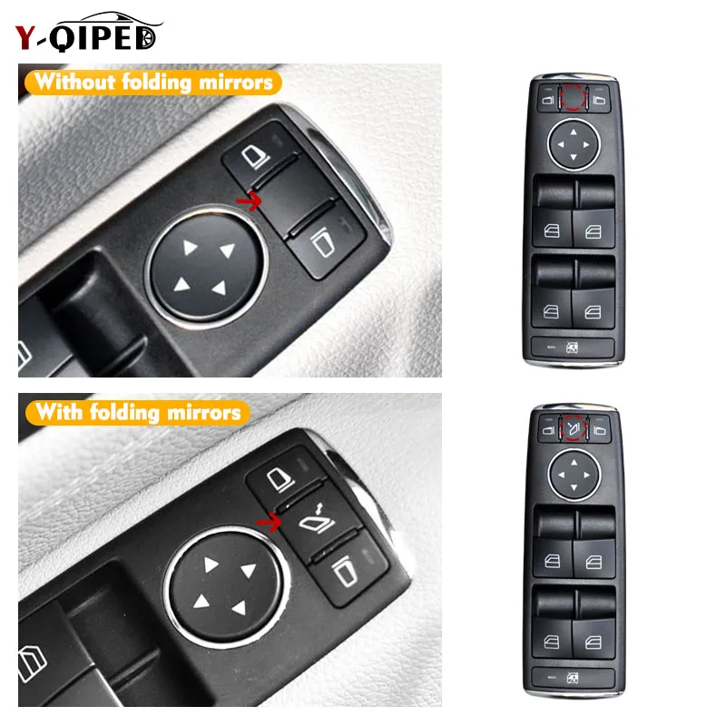 For Mercedes W204 Window Switch Button Cover Cap For Benz W212 W463 W166 X166 A-Klasse W176 CLA Coupe C117 X204 Accessories