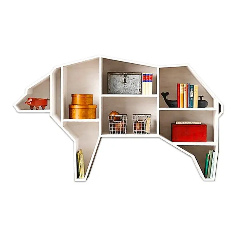 치키토스 모던 원목 회전 책장과 어린이 장난감 수납장