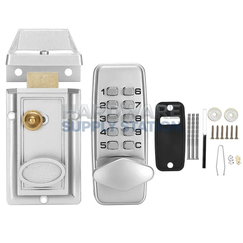 

Дверной замок с цифровым паролем, механический водонепроницаемый электронный шкаф для хранения, дверной замок с кнопочным входом без ключа