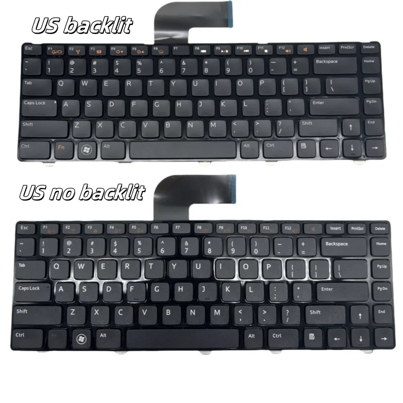 Teclado de laptop para Dell Inspiron 14R, N4110, M4110, N4050, M4040, N5050, M5050, M5040, M5040, N5040, P17S, N4120, M4120, L502X