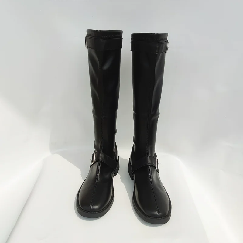 Zapatos Anime Soul Sakata Gintoki, botas negras para Cosplay, alta calidad, para hombres y mujeres, hechos a medida