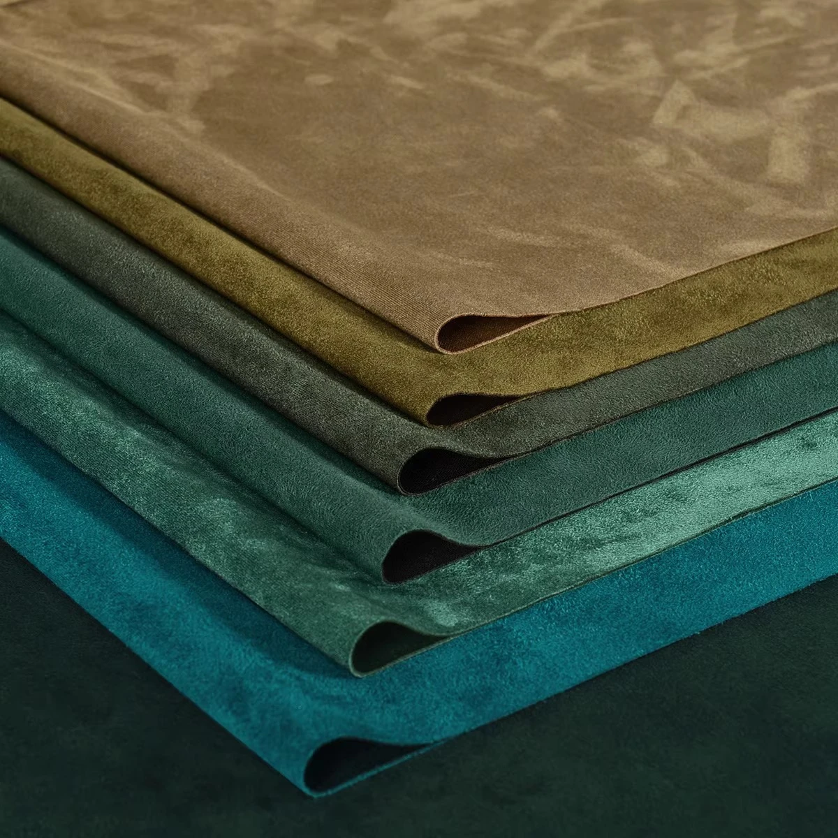 

Green Series - Thick suede air layer brushed fabric soft and elastic suede like suede sewn clothing diy fabric