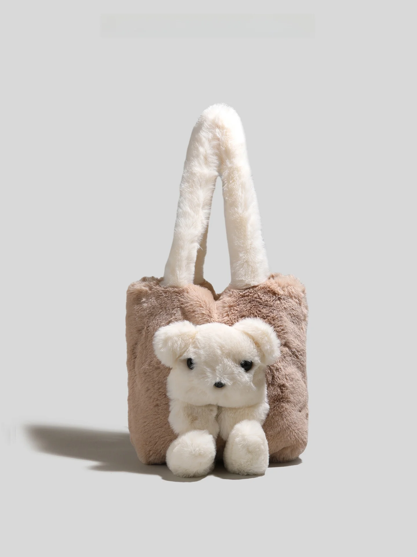 

GIRRYA Fluffy Tote Bag 2025 Winter New Sle Cute Girl Plu oulder Bag Soft Velvet Strap Magnetic Bule Closure Casual Le...