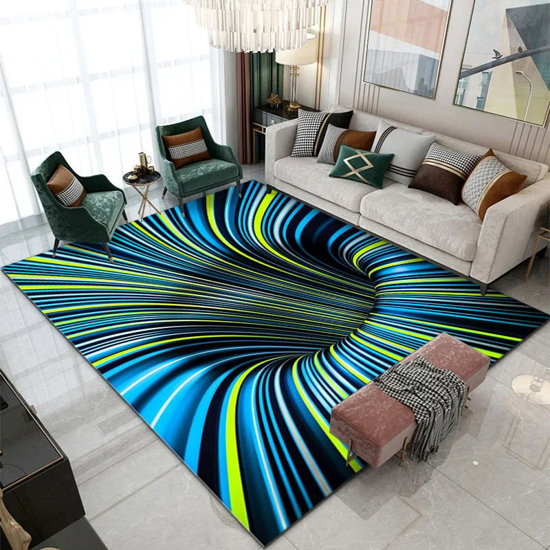 

3D Bottomless Hole Illusion carpet teenager bedroom decoration living room large tatami floor mat non-slip area rugs Vortex Rug