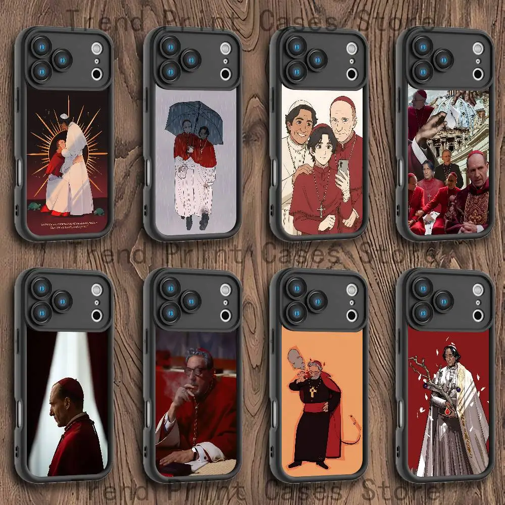 

C-Conclave Movie Phone Case For iPhone 17,16,15,14,13,12,11,Pro,Max,Plus,XS,SE4,Mini Black Thickened Border