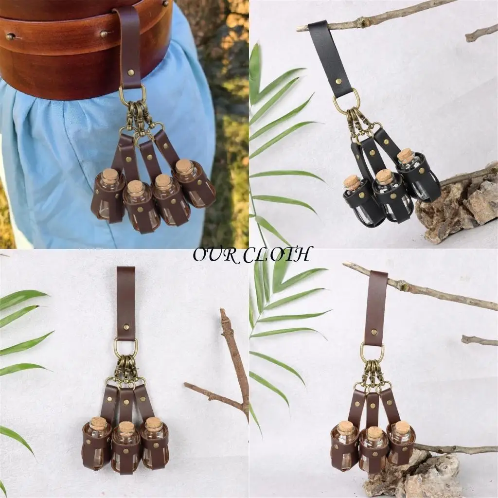 Potion Bottle Potions Potions Porte-verre avec bouchons liège harnais en Y1ac