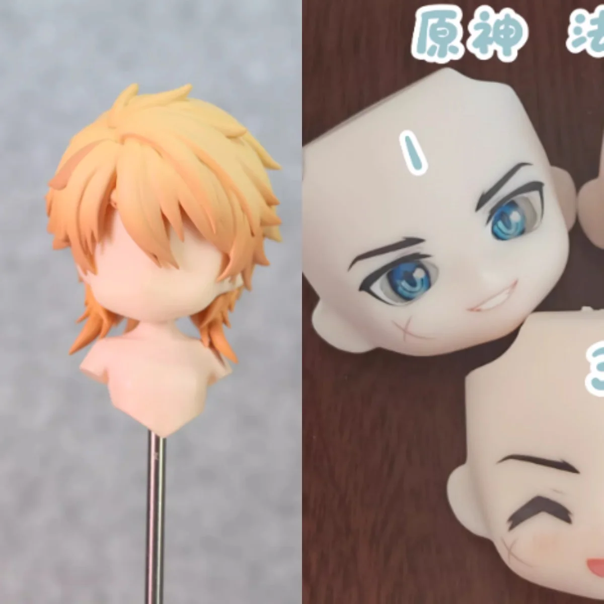 

Varka ob11 ob22 Doll Hair Face 1/12 bjd Doll Accessories Replacement Wig Game Anime Toys Gifts