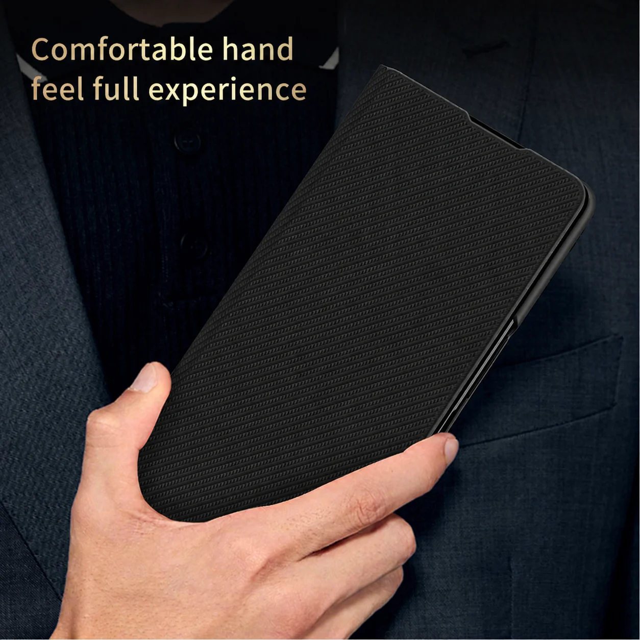 Skórzane etui anty-odciskowe do Samsung Galaxy Z Fold 8 Ultra 7 6 5 4 5G Fold8 Fold7 Fold3 Fold5 Fold4 Fold 3 2 Fold2 Fold6 — zdjęcie produktu 6