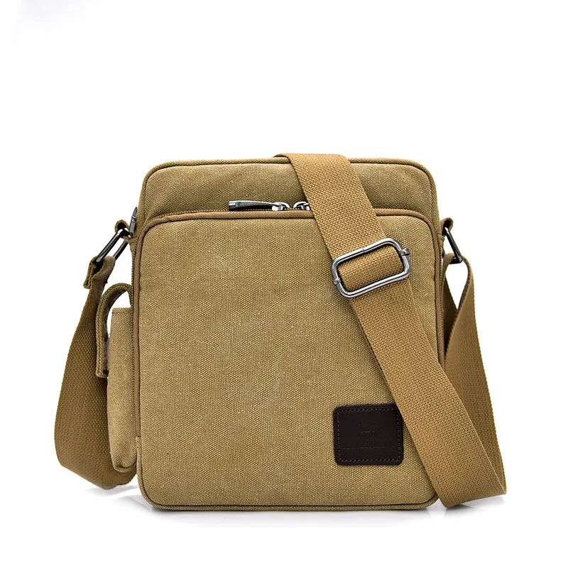 Man Canvas Shoulder Bags For Male Multi-function Handbags Travel Tote Male Crossbody Shopper Bag