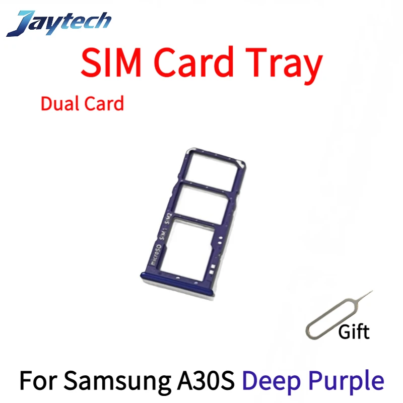 1PCS SIM Card Tray Slot For Samsung A30S/A245 SIM Card Tray Slot Holder Adapter Micro SD Card Chip Drawer Holder