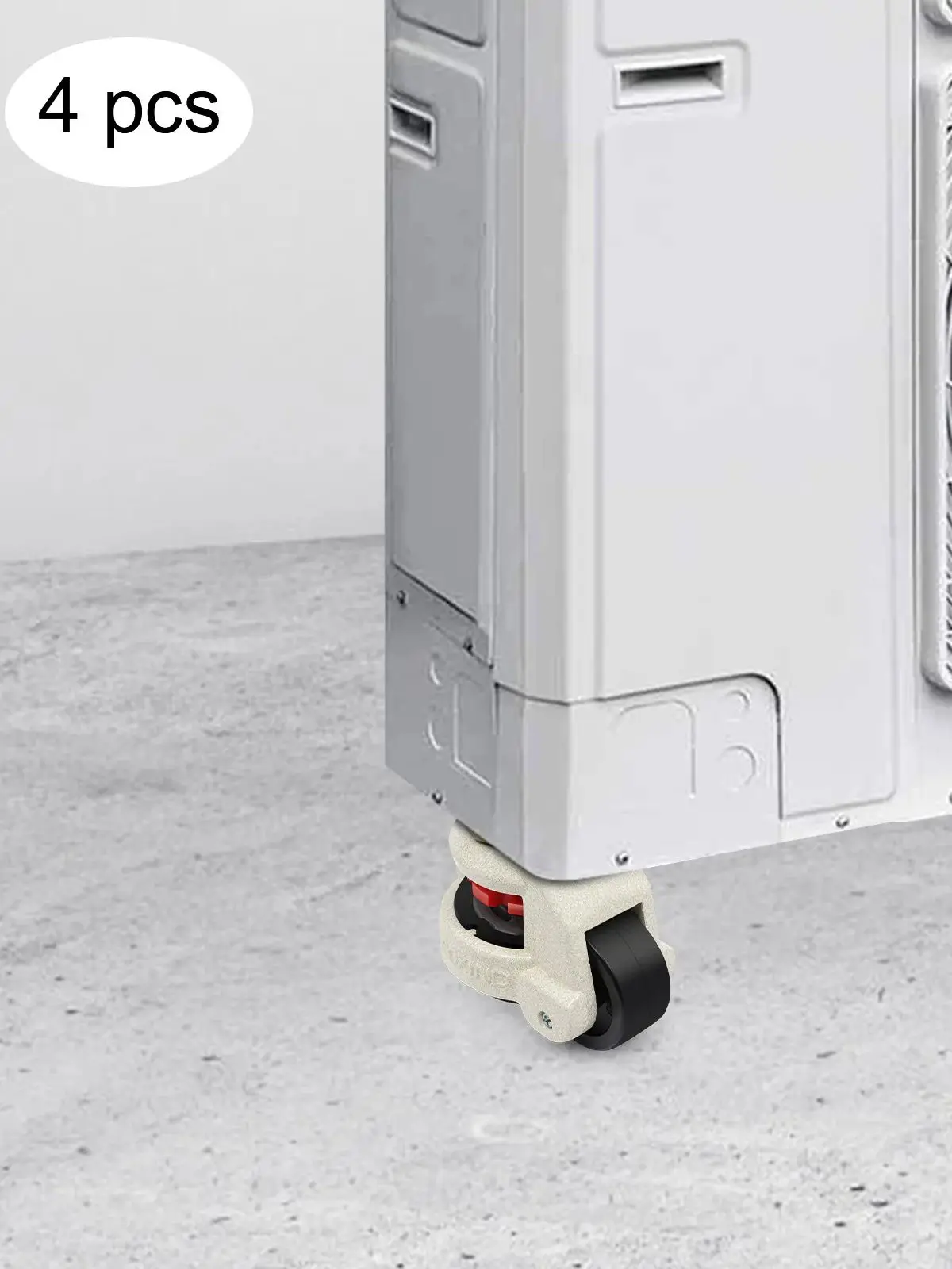 GD-60S 4 Stück robuste Nivellierrollen, 250 kg/Rad, Nylon-Schwenkräder mit Stahlsockel für Werkbank/medizinische Geräte