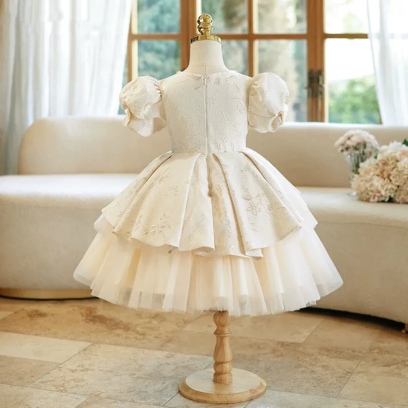 Neue Kinder-Hochzeitskleidung, Gastgeberin-Kleid für Klavierauftritt, Geburtstagsfeier-Mädchenkleider A5073, Großhandel für Mädchen-Abendkleider – Detail 5