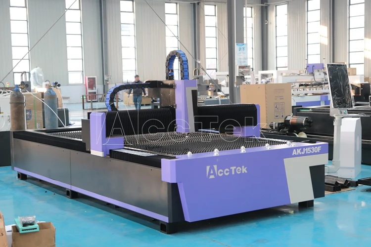 Upgrade Decent quality Metal Laser Cutting Machine ACCTEK Economical 1530 CNC Fiber Laser Cutting Machine For Metal Sheet