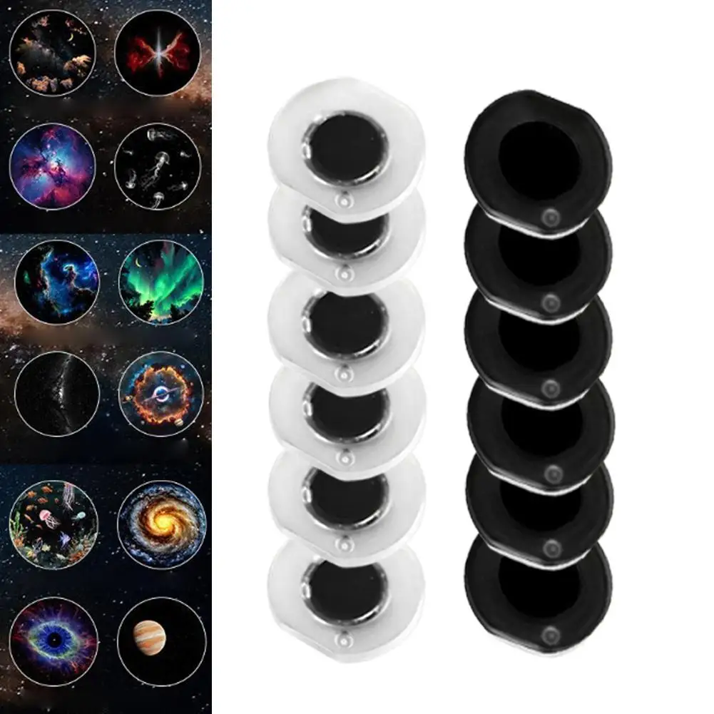 Starry Sky Slide Projector Lamp Film Replacement Slides Galaxy Ocean Pattern Discs for Night Light Projector ﻿