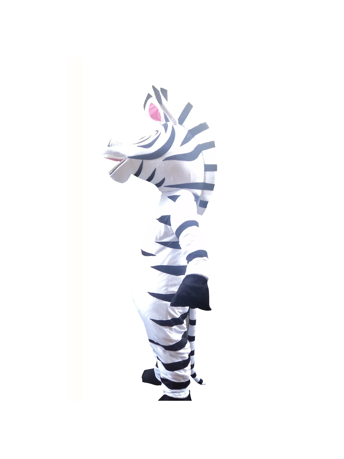 Zebra Mascot Cosplay Trajes, Vestido extravagante, Roupa Halloween