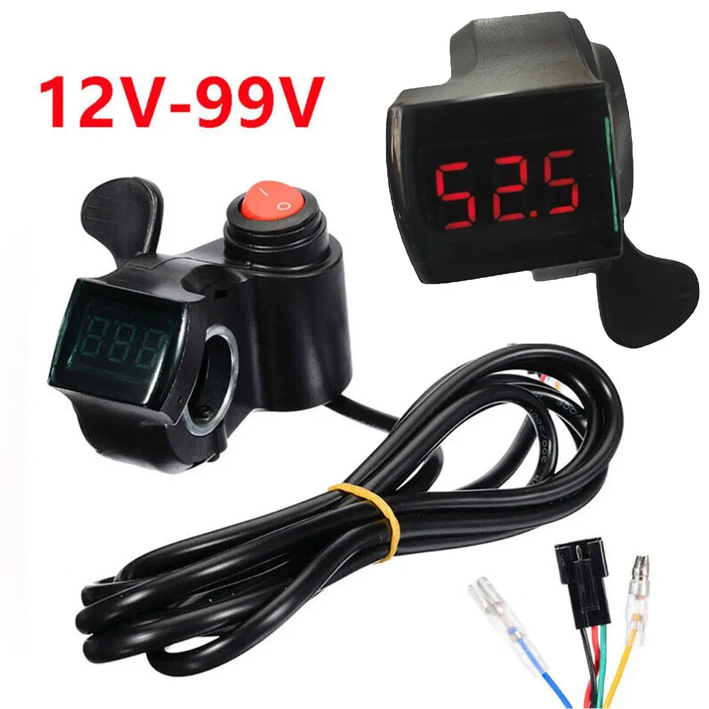 

Electric Bicycle Thumb Grip Controller Featuring an Innovative LED Display Compatible Across Multiple Voltage Ranges